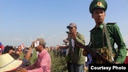 Photo taken at the scene of 'clashes' at Vietnam and Cambodia border on June 28, 2015.