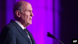 Director of National Intelligence Dan Coats speaks at the DC CyberTalks conference, Oct. 18, 2018, in Washington. 