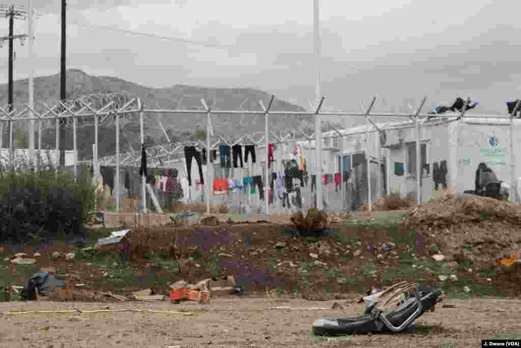 Vial camp is one of the five ‘hot spots’ on the eastern Greek islands closest to Turkey. 