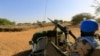 A United Nations peacekeeper is seen on patrol in Sudan's Darfur region.(Reuters)