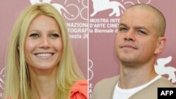 Актеры фильма «Заражение» Гвинет Пэлтроу и Мэтт Дэймон