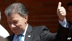 El presidente de Colombia Juan Manuel Santos reconoció el apoyo de la comunidad internacional para el logro del nuevo acuerdo de paz con las FARC.