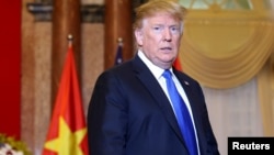 Tổng thống Mỹ Donald Trump thăm Việt Nam, 27/2/2019 (Luong Thai Linh/Pool via Reuters).