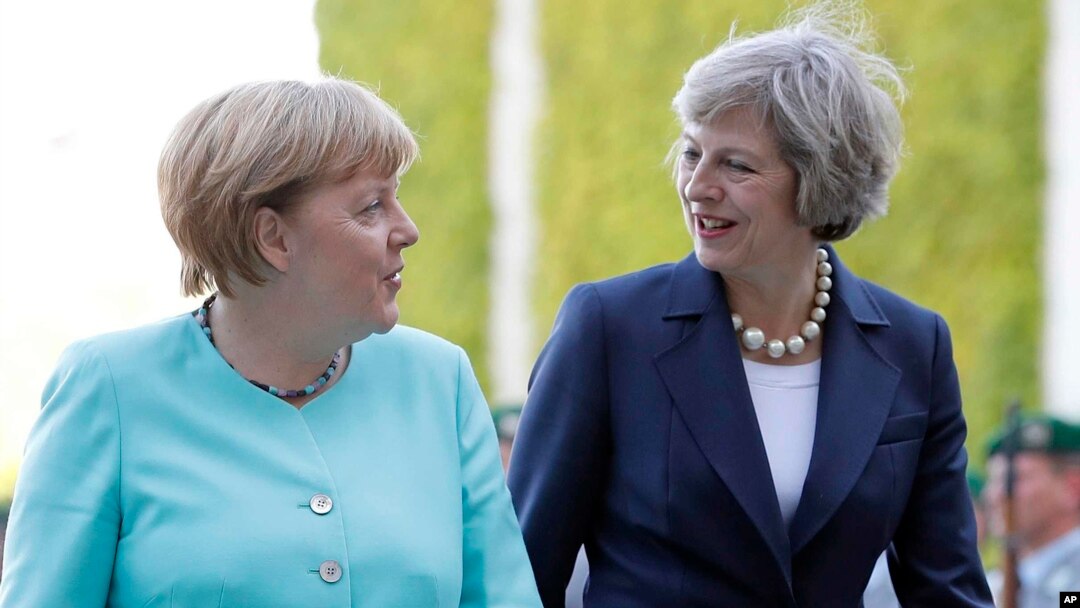 Germaniya kansleri Angela Merkel va Britaniya Bosh vaziri Tereza Mey