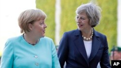 Germaniya kansleri Angela Merkel va Britaniya Bosh vaziri Tereza Mey