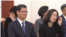 南韓統一部長官金煉鐵（左）。（視頻截圖）