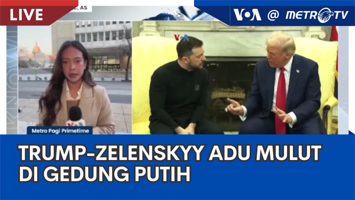 Trump-Zelenskyy Adu Mulut di Gedung Putih