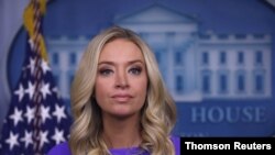 La secretaria de Prensa de la Casa Blanca, Kayleigh McEnany, durante una rueda de prensa en Washington el 15 de diciembre del 2020. 