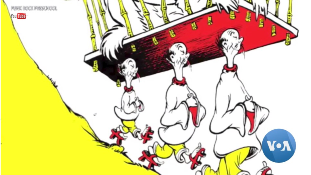 Asian caricatures in "If I Ran the Zoo," one of six books by Dr. Seuss that Dr. Seuss Enterprises has pulled from publication. (Punk Rock Preschool/YouTube)