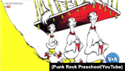 Asian caricatures in "If I Ran the Zoo," one of six books by Dr. Seuss that Dr. Seuss Enterprises has pulled from publication. (Punk Rock Preschool/YouTube)