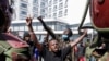 Manifestantes contra o aumento de impostos, Nairobi, Quénia, 25 junho 2024