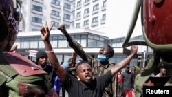 Manifestantes contra o aumento de impostos, Nairobi, Quénia, 25 junho 2024