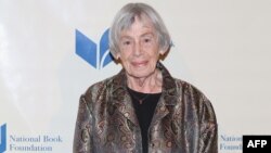 FILE - Ursula K. Le Guin attends 2014 National Book Awards in New York City, Nov. 19, 2014. 