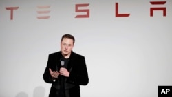 FILE - Elon Musk, CEO of Tesla Motors