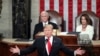 El presidente Donald Trump durante su discurso del "Estado de la Unión" el 5 de febrero de 2019 (Foto: AP)