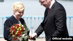 Vučić i Kitarović (gov.rs)