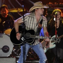 Jason Aldean performs at the CMT Artists of the Year television taping on last month in Nashville, Tennessee