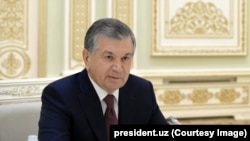 Özbəkistan prezidenti Şavkat Mirziyoyev 