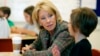 FILE - Education Secretary Betsy DeVos visits a classroom at the Edward Hynes Charter School in New Orleans, Oct. 5, 2018. 