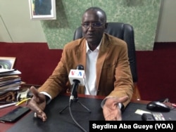 Cheikh Ndiaye, directeur général de la foire de Dakar, le 25 décembre 2017. (VOA/Seydina Aba Gueye)