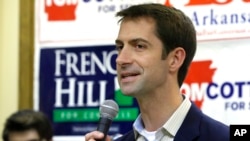 FILE - Arkansas Republican Tom Cotton is the author of a letter seeking to inform Iran’s leaders that any nuclear agreement involving the United States could face constitutional hurdles.