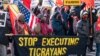 FILE - A group from the Tigrayan diaspora in North America protest about the conflict in Ethiopia, near the State Department, on Dec. 22, 2021, in Washington.