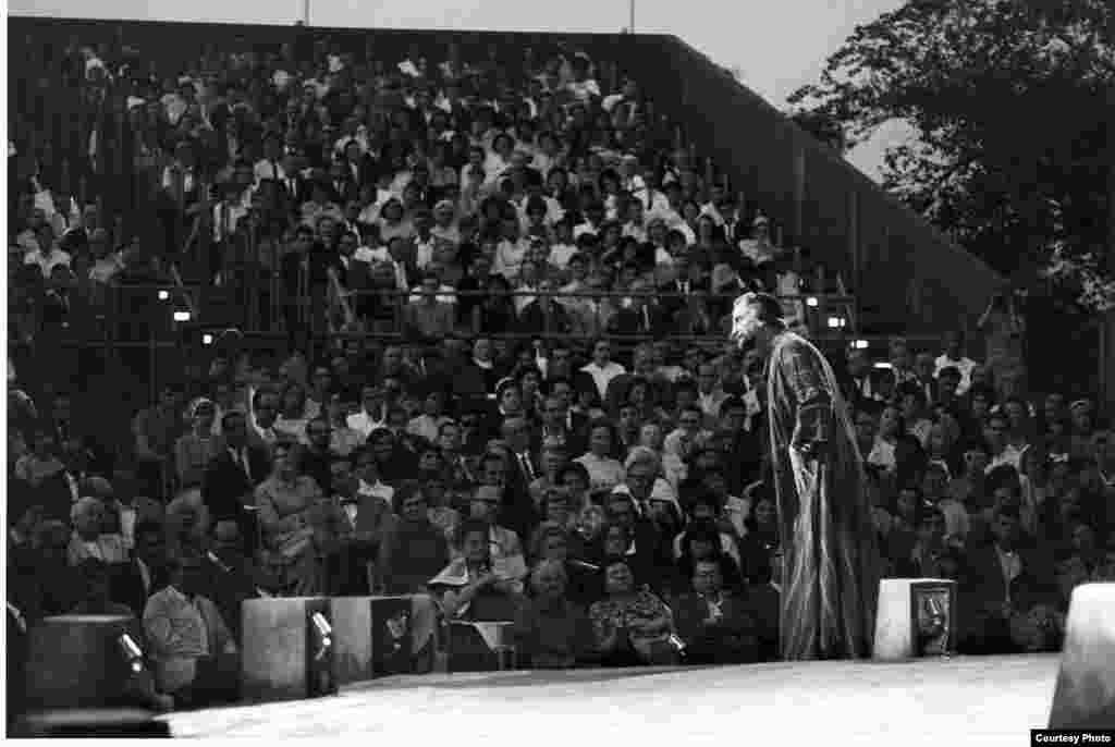 George C. Scott kao Shylock u produkciji Mletačkog trgovca, 1962., prvoj predstavi ciklusa Shakespeare u Parku izvedenoj na kazali&scaron;noj sceni Delacorte u Central Parku (Photo: George E. Joseph/The New York Public Library)