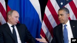 Rossiya va AQSh prezidentlari Vladimir Putin va Barak Obama