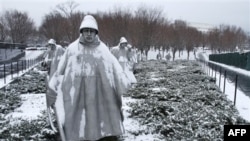 The Korean War Memorial in Washington, DC