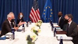 U.S. Secretary of State Antony Blinken meets with European Union foreign policy chief Josep Borrell, on the sidelines of the 76th Session of the United Nations General Assembly, in New York, September 22, 2021.