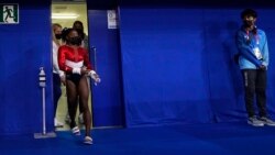 La gymnaste américaine Simone Biles, le mardi 27 juillet 2021, à Tokyo.