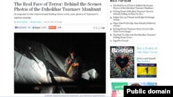 Foto Dzhokhar Tsarnaev saat ditangkap yang diabadikan oleh fotografer polisi Sean Murphy, dimuat di situs 'Boston Magazine' edisi 19 Juli 2013 (Foto: screen grab).