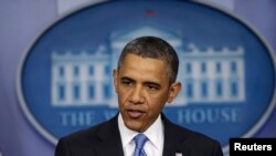 Predsednik Barak Obama odgovara na pitanja novinara tokom jučerašnje konferencije u Beloj kući