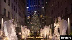 The Christmas tree at Rockefeller Center in Manhattan, New York City. (File)