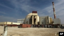 FILE - Reactor building of the Bushehr nuclear power plant just outside the southern city of Bushehr, Iran, Oct. 26, 2010. 