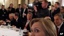 U.S. Secretary of State Hillary Clinton at the Munich Security Conference on February 5, 2011
