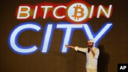 El Salvador's president Nayib Bukele speaks at the closing party of the “Bitcoin Week” where he announced the plan to build the first "Bitcoin City" in the world, in Teotepeque, El Salvador November 20, 2021. (REUTERS/Jose Cabezas)