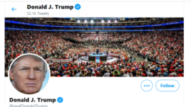 President Donald Trump's Twitter account
