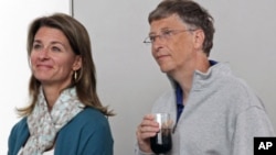 Melinda and Bill Gates, (File)