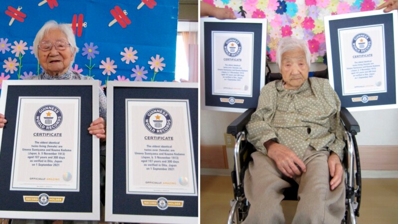 107-year-old Sisters from Japan Become Oldest Twins