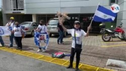 Protesta de nicaragüenses frente Casa Presidencial Costa Rica