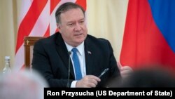 U.S. Secretary of State Mike Pompeo says on May 21, 2019, it was "quite possible" Iran was responsible for sabotage of Gulf oil interests as he prepared to brief lawmakers on rising tensions. 