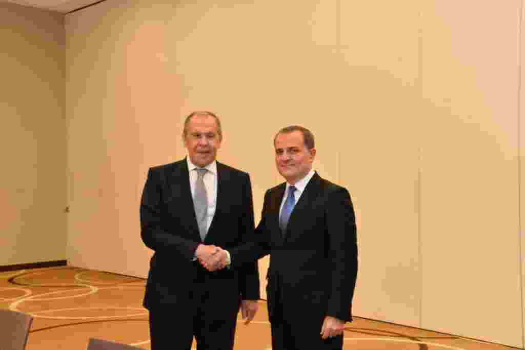 Ceyhun Bayramov və Sergey Lavrov