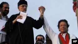 عمران خان و طاهر القادری، مخالفین حکومت نوازشریف، صدر اعظم پاکستان 