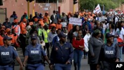 Une marche pacifique contre la xénophobie a eu lieu à Durban, Afrique du Sud, jeudi 16 avril 2015.