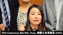 被法庭取消立法會議員資格的劉小麗 （攝影：美國之音湯惠芸）