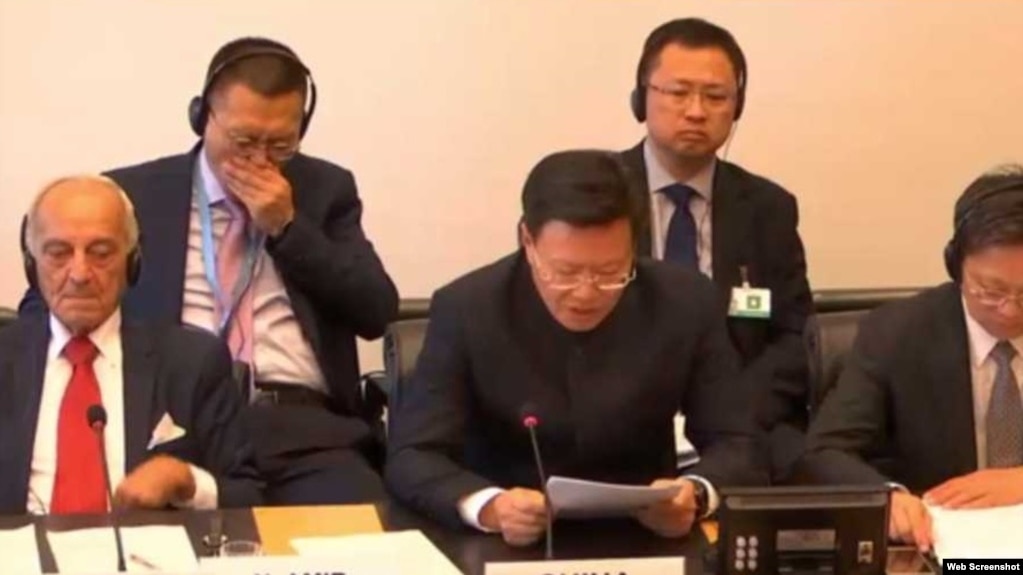 中國代表團團長於建華
