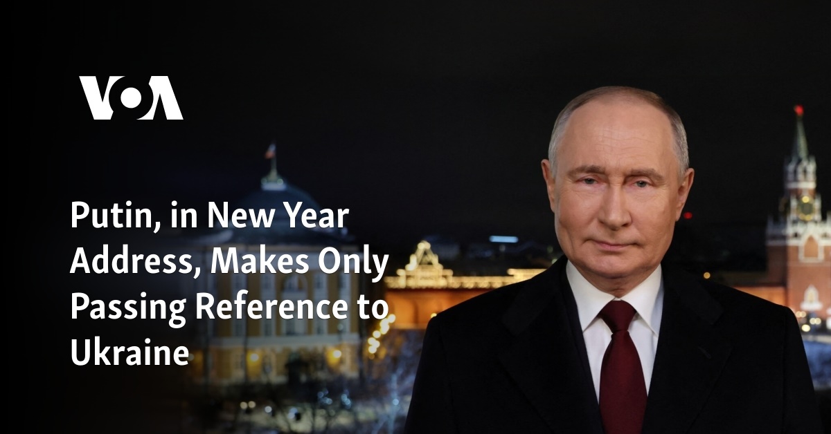 Putin, in New Year Address, Makes Only Passing Reference to Ukraine