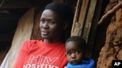 Mama anaihi na HIV katika kitongoji cha Kibera