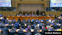 지난 2018년 12월 뉴욕 유엔본부에서 유엔총회 제1위원회 회의가 열리고 있다.